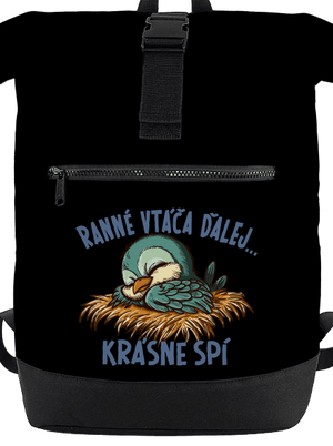Ranné vtáča spí batoh Black