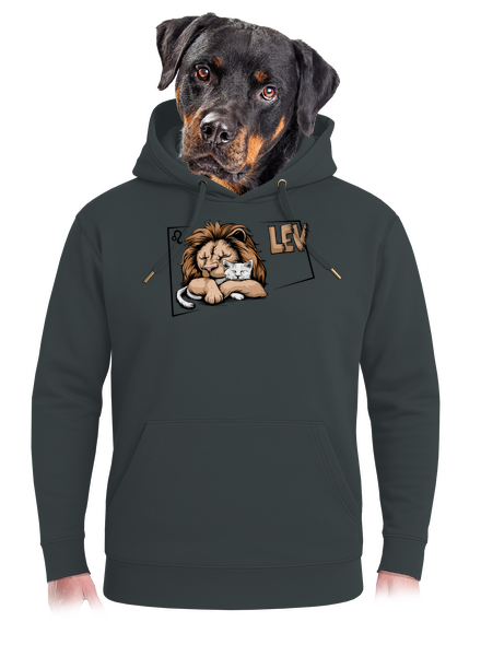 Mačací horoskop: Lev unisex mikina premium Charcoal