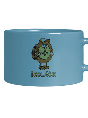 Školáčik hrnček makronka Blue Macaron