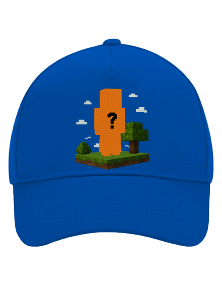 Minecraft z vlastnej fotky šiltovka baseballka Bright Royal