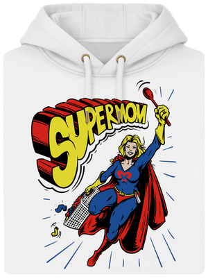 Supermom unisex mikina premium Snowwhite