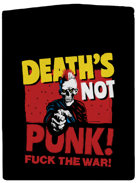 Death's not punk dámska mikina na zips Black