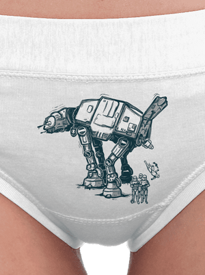 AT-AT dámske nohavičky White
