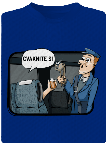 Cvaknite si pánske športové tričko Royal Blue Mal