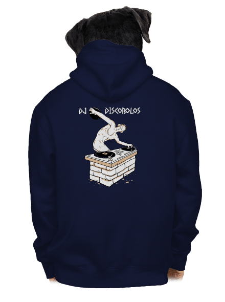 DJ Discobolos pánska mikina na zips Navy