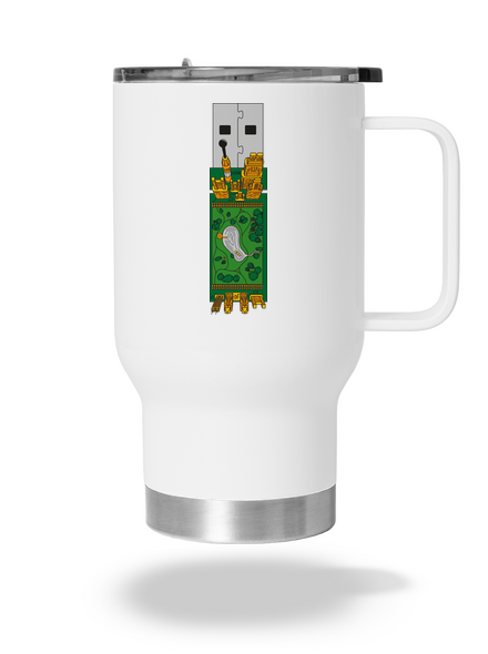 USB city termohrnček White