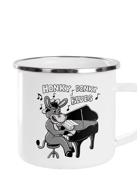 Honky donky blues plecháčik White