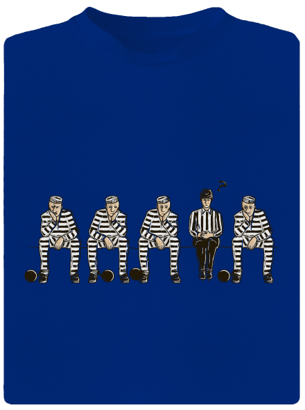 Nevinný pánske športové tričko Royal Blue Mal