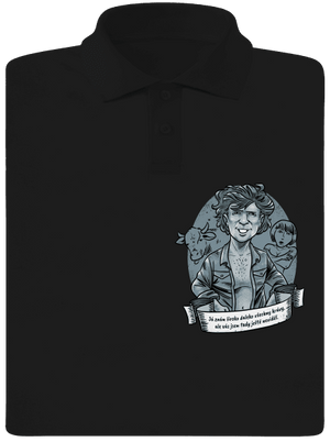 B14: Léto s kovbojem pánska polokošeľa Black