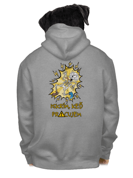Iskrím pánska mikina na zips Light Melange