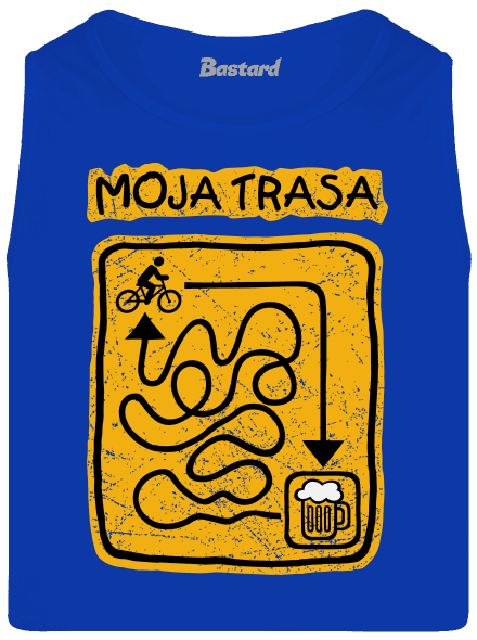 Moja trasa pánske tielko Royal Blue