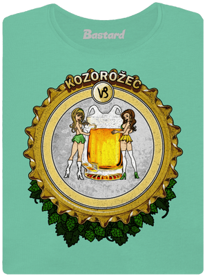 Pivný horoskop: Kozorožec dámske tričko prémium Mint Mal
