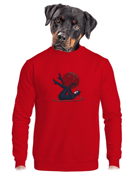 Catwoman unisex mikina bez kapucne Red