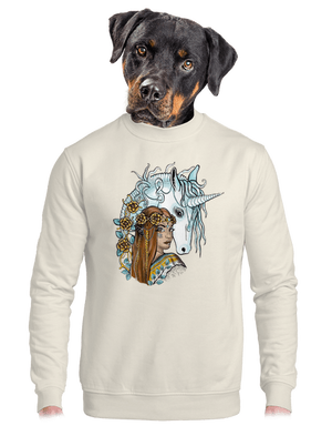 unisex mikina bez kapucne