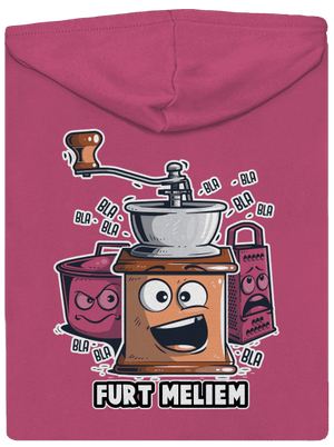 Mlynček dámska mikina na zips Magenta