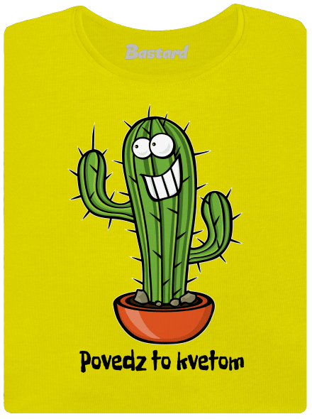 Povedz to kvetom dámske tričko prémium Lemon