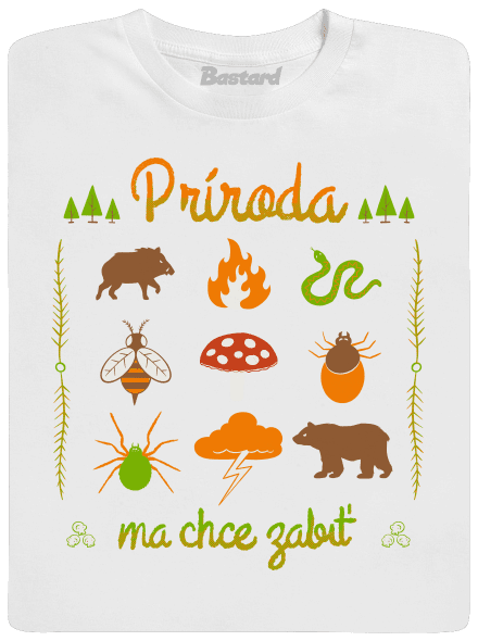 Príroda ma chce zabiť pánske dlhý rukáv White