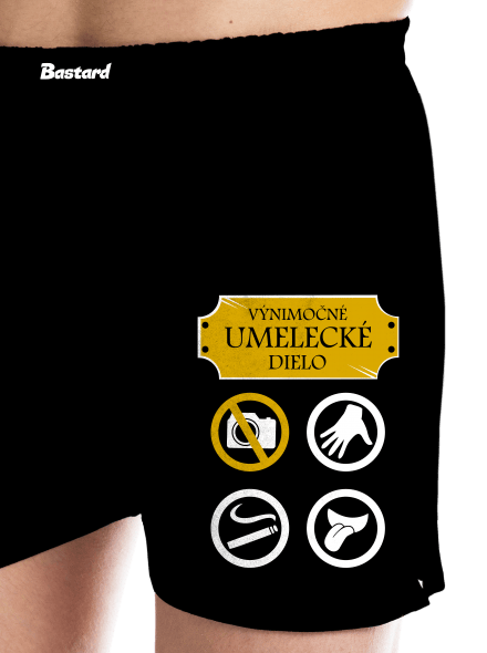 Umelecké dielo pánske trenky Black