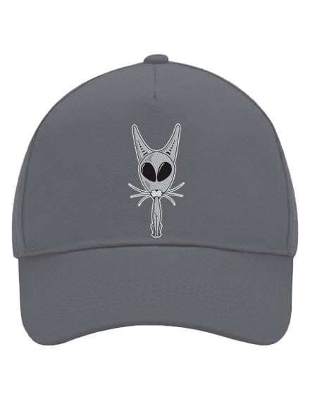 Mimozemská mačka šiltovka baseballka Graphite grey