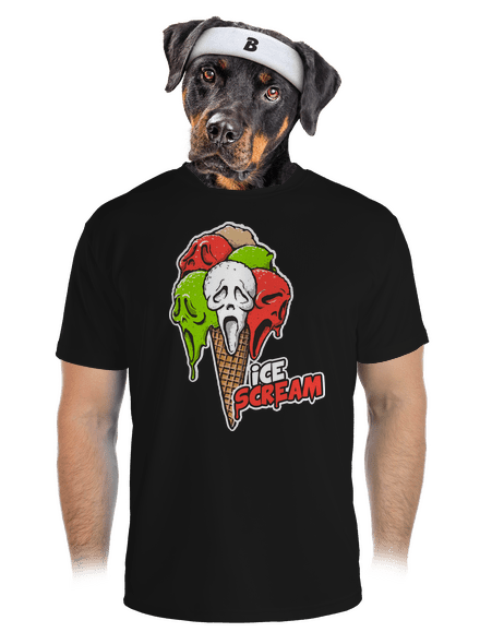 Ice Scream pánske športové tričko Black