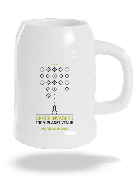 Space Invaders polliter White