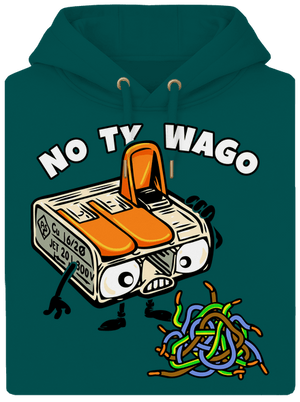 Wago svorka unisex mikina premium Emerald Green