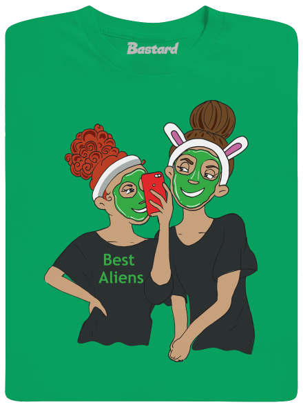 Best aliens pánske tričko Kelly Green