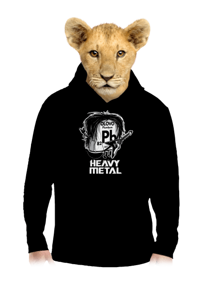 Heavy Metal detská mikina klokanka Black