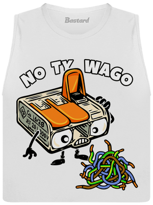 Wago svorka dámske tielko voľné White