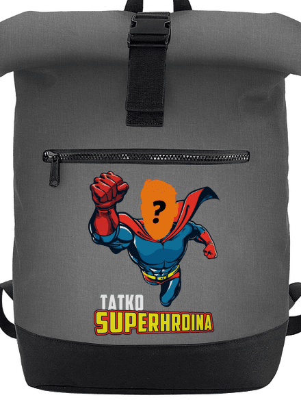 Tatko superhrdina batoh Grey Marl