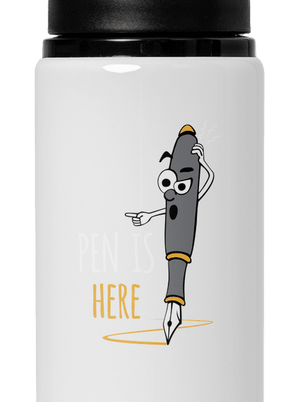Pen is here flaša na vodu White