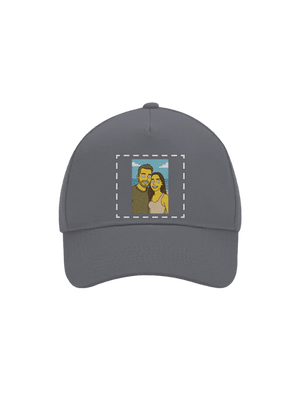 Simpsonovi z vlastnej fotky šiltovka baseballka Graphite grey