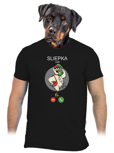 Sliepka volá pánske tričko Black