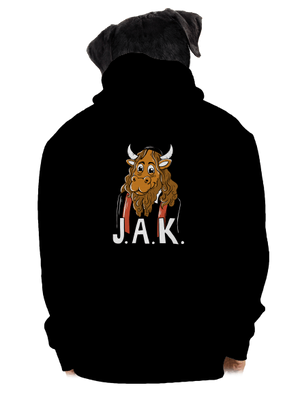 Jak pánska mikina na zips Black