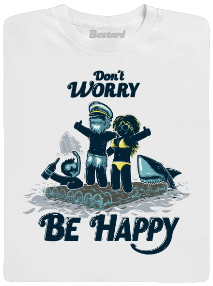 Don't worry pánske dlhý rukáv White