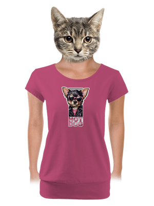 dámske tričko s lemom