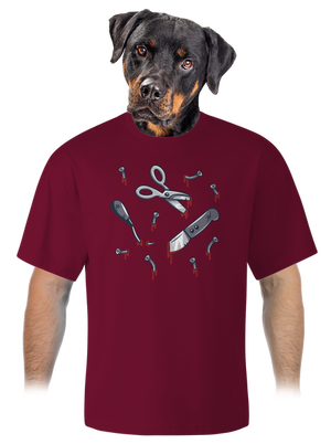 Halloween náradie unisex tričko oversized Garnet