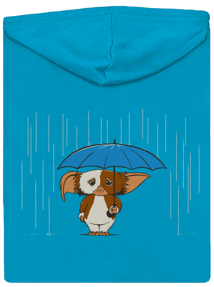 Gremlins dámska mikina na zips Blue Atol