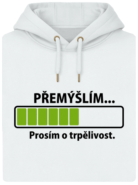 Premýšľam unisex mikina premium Snowwhite