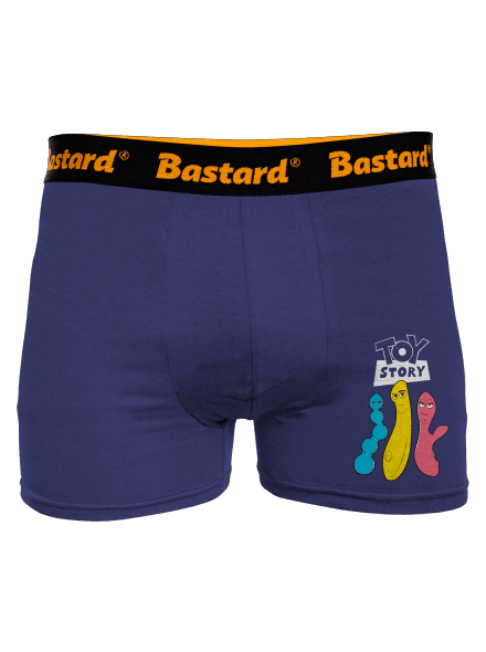Príbeh hračiek boxerky Blue Navy