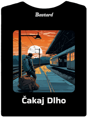 Čakaj dlho dámske tričko prémium Black