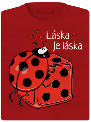 Láska je láska dámske športové tričko Red Mal