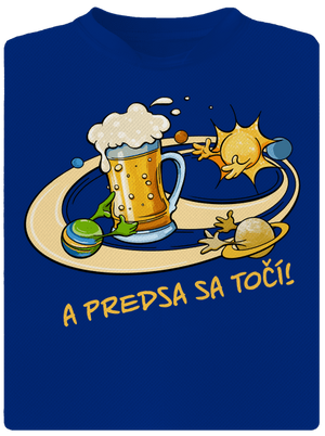 A predsa sa točí! pánske športové tričko Royal Blue Mal