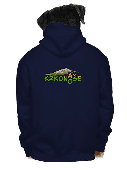 Krkonoše pánska mikina na zips Navy