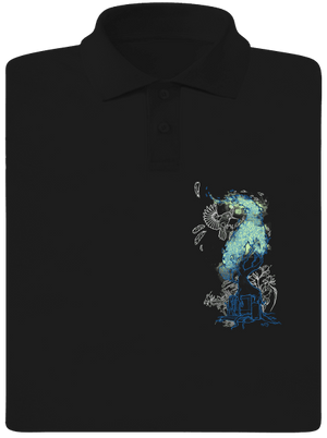 Nature vs. Technology pánska polokošeľa Black