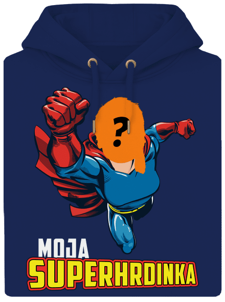 Moja superhrdinka unisex mikina premium Navy