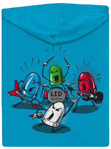 Led Zeppelin dámska mikina na zips Blue Atol