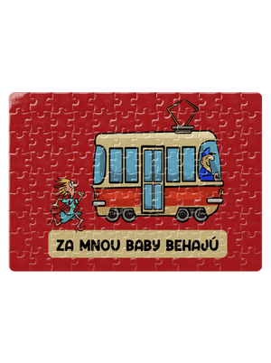 Za mnou baby behajú puzzle White