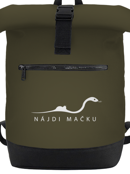 Nájdi mačku batoh Military Green