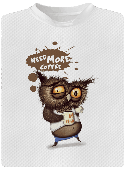 Need more coffee detské športové tričko White